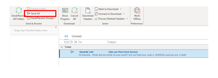 Outlook Send All